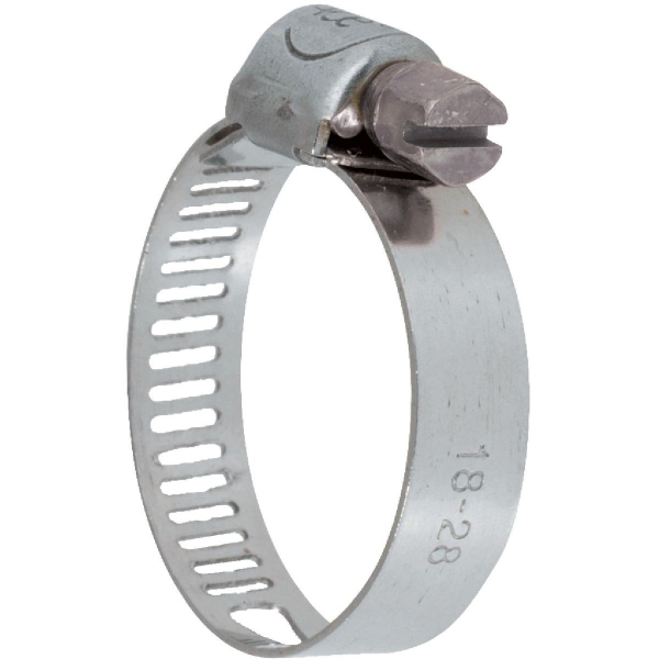 Collier bande perforée W2 inox / acier zingué - 8 mm - Serrage 8 à 12 mm - Boîte de 50 pièces - Ace