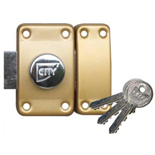Verrou iseo city 25 à bouton - cylindre 45 mm - sur variure n v04 - 10020452