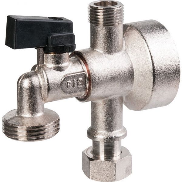 Applique avec robinet monobloc 1/4 de tour - MF 3/8' - Riquier