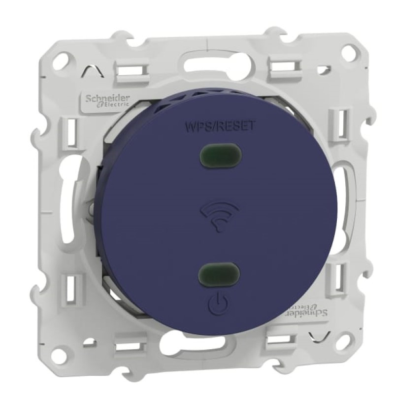 Répéteur wifi Odace Schneider Electric - 300Mb/s - 2.4 GHz - Cobalt