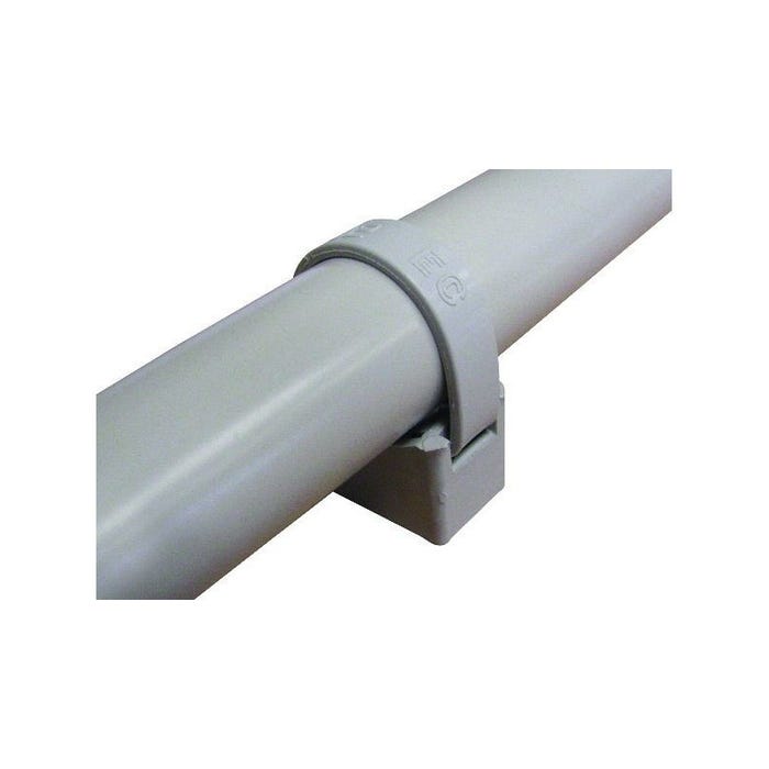 Embase à collier QUICK pour fixation de tubes ou câbles Ø40-63mm - Boite de 100 1