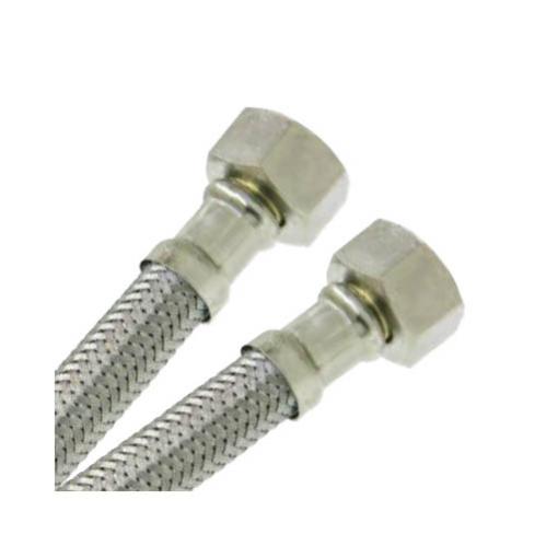 Flexible sanitaire Inox Ø intérieur 13mm Femelle 3/4" (20/27) - Femelle 3/4" (20/27) - longueur 50 cm