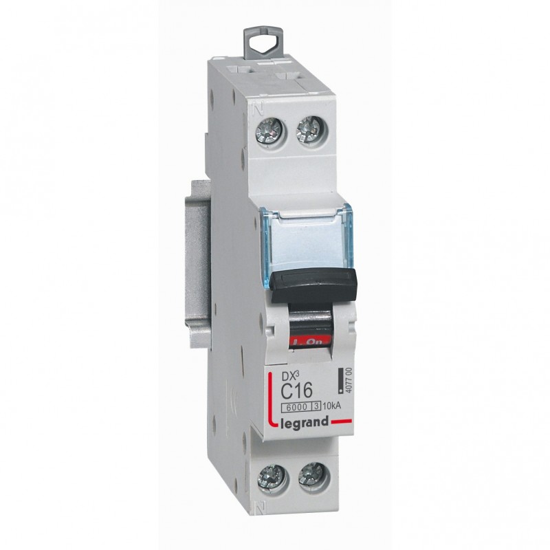 Disj Dx3 6000 -vis/vis- U+n - 230v~ -16 A -10 Ka - Courbe C - Protect Départ