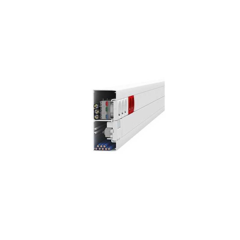 Goulotte PVC Optiline 45 à clipsage direct - L140 x H55 mm