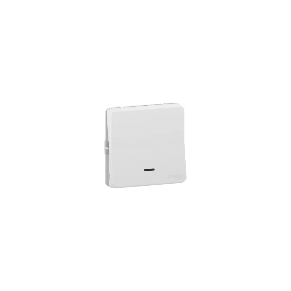 bouton poussoir - led - blanc - composable - schneider electric mur39127 1