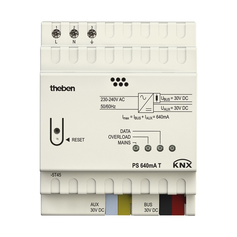 Alimentation Bus KNX - PS 640 mA T KNX - 30 V DC - 4 modules