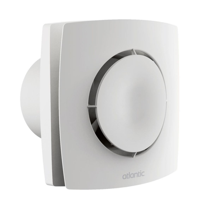 Extracteur d'air intermittent - Curv Flash 100 I ATLANTIC - 123242 Extracteur d'air ponctuel Curv Flash 100 I pour salle de bains ou WC : mise en