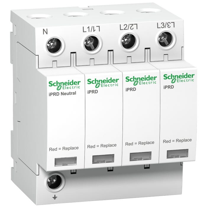 A9L40601 Schneider - Parafoudre triphasé + neutre de type 2 iPRD40r - 40kA - report de signalisation 0