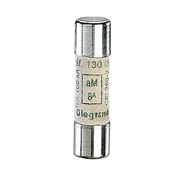 Legrand 013008 - Fusible Cylindrique Am 8a 10x38mm 500v - Sans Voyant 0