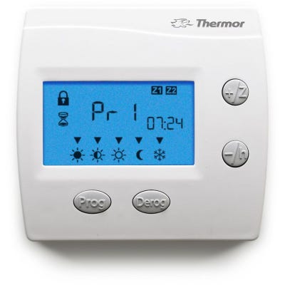 Thermor - 400422 -Thermostat d'ambiance Digital 2 Zones