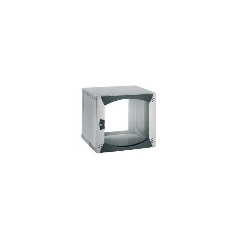 Coffret Actassi 19" OPB 9U - Chassis fixe, porte vitrée - Dimensions 513 x 600 x 500mm