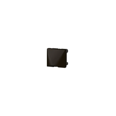 sortie de cable - 2 modules - noir mat - legrand 079150l 1