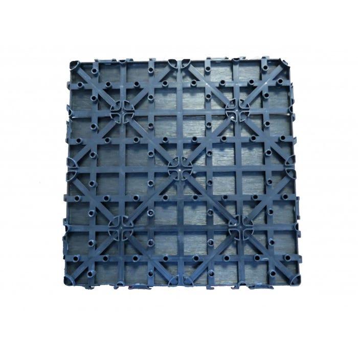 Caillebotis en composite coextrudé haute densité 30 x 30 - Charbon, Surface couverte en m² : 0.091 par dalle 3