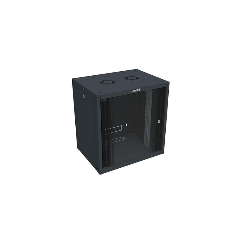 Coffret fixe Linkeo - 19" - Capacité 15U - 738x600x600mm - Livré à plat - Anthracite