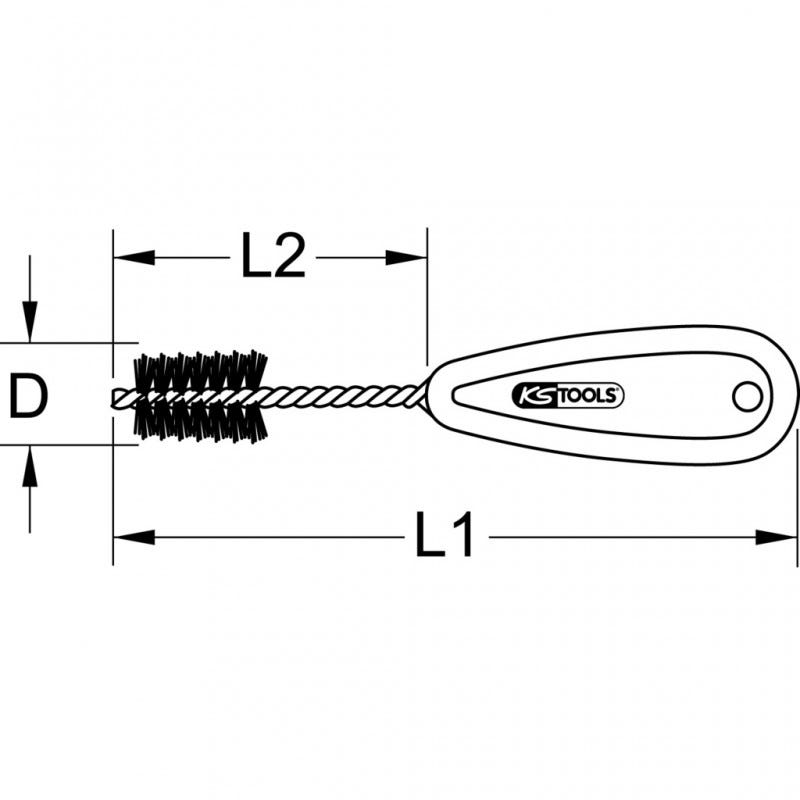 Brosse interne tubes KS, 15 mm 1