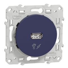 Chargeur USB Odace Schneider Electric - Cobalt 0