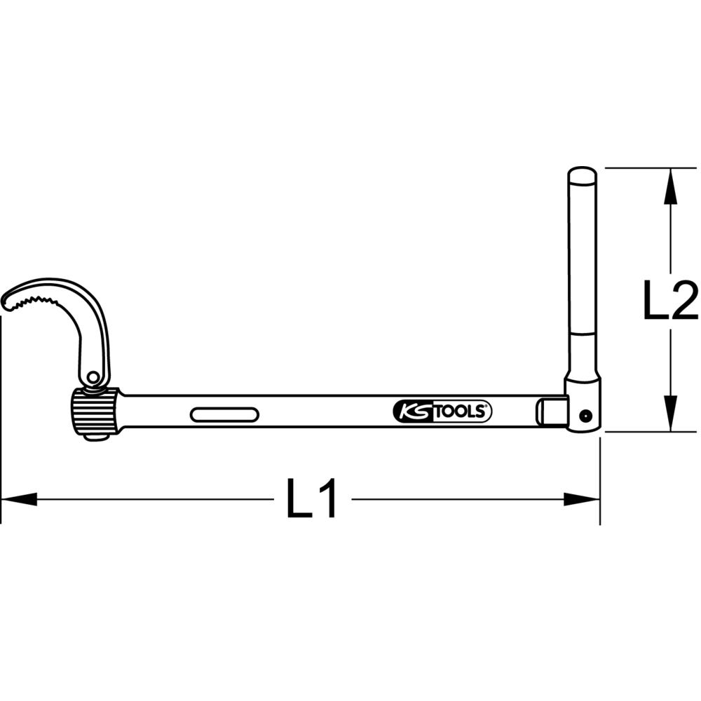 Clé lavabo KS, Ø 10-32 mm 3