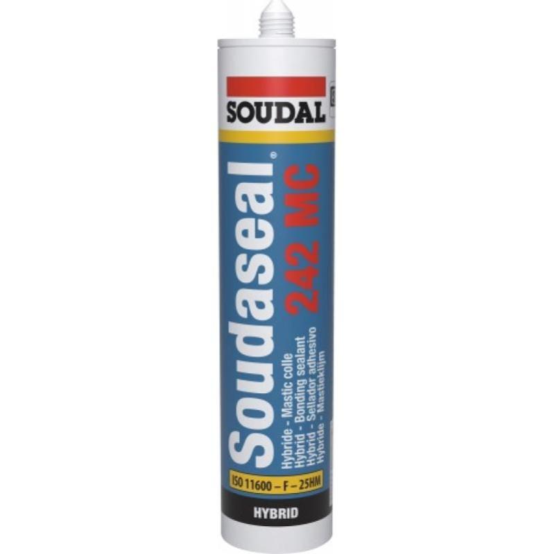 Mastic colle Soudaseal 242 MC gris 290 ml - SOUDAL - 131184