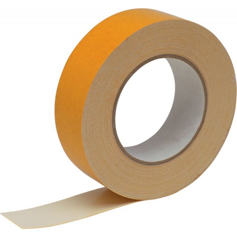 Lot de 2 rubans adhésifs double face pour tapis 50 mm x 25 m Ruban adhésif double face adhésif haute performance Colle forte pour surfaces lisses 