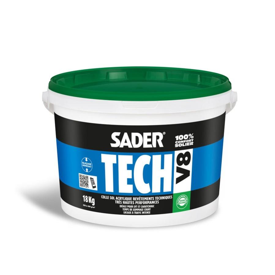 SADERTECH V8 - 18kg - Colle sol acrylique hautes performances - BOSTIK