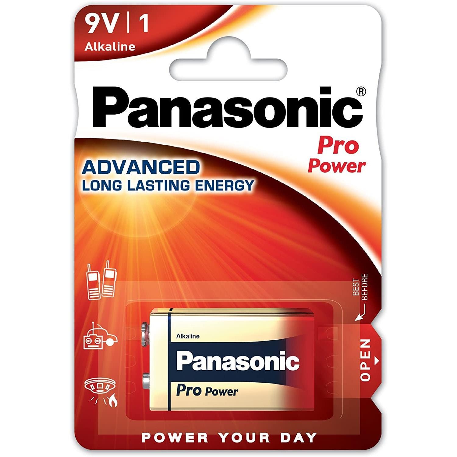 PANASONIC Pile Pro Power 6LR61/9V Block Alcaline manganese 0