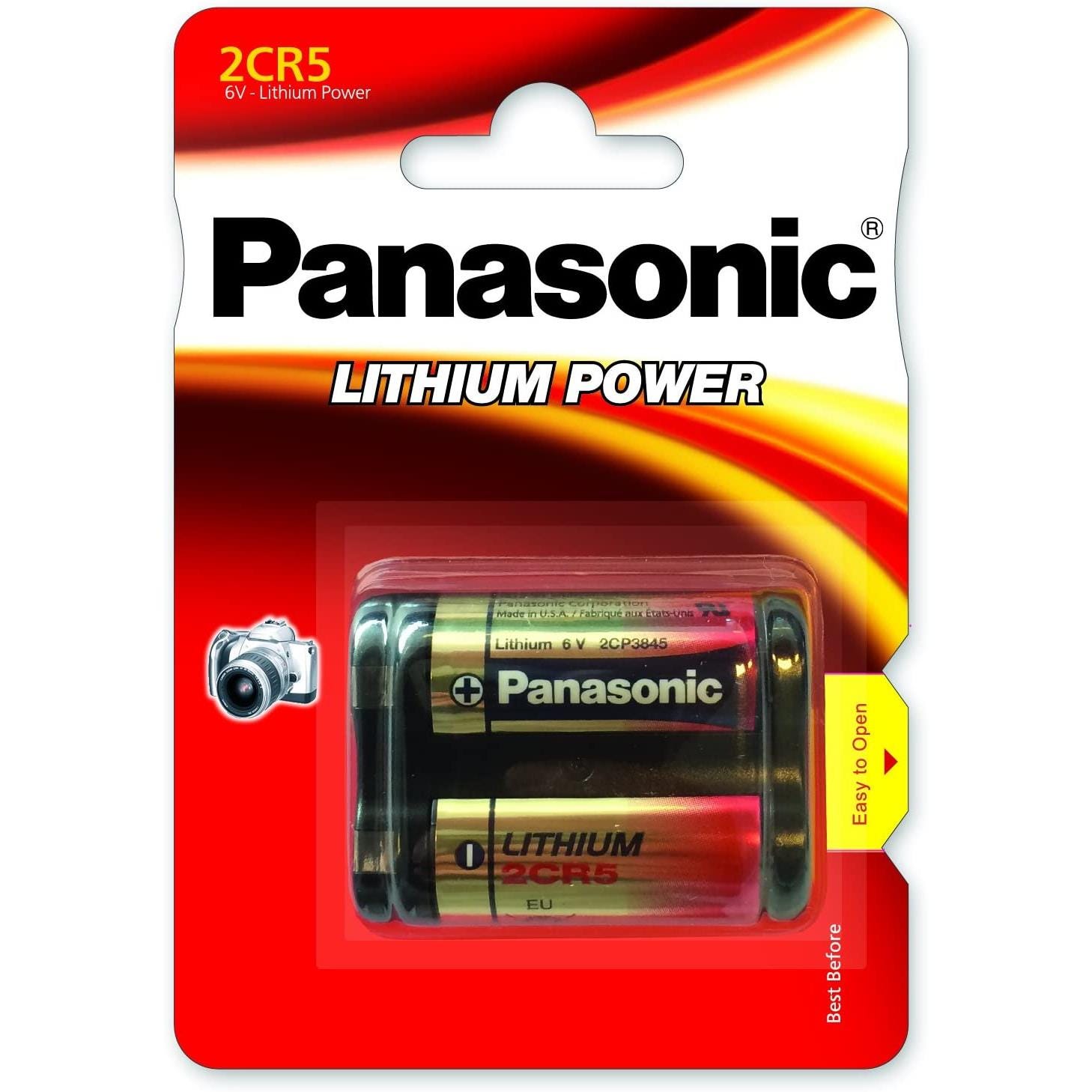 PANASONIC Pile Photo Power 2 CR 5 Lithium battery 6V 2 CR 5 1
