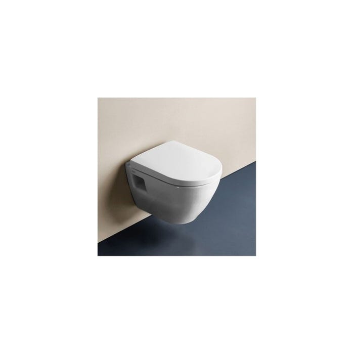 Grohe Pack WC Rapid SL autoportant + WC Serel SM10 + Plaque blanche (ProjectSM10-4) 1