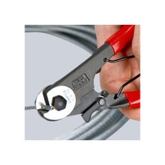 Coupe-câbles Bowden, Long. : 150 mm, Capacité de coupe du Ø du câbles métalliques 3 mm 8