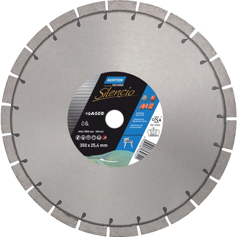 Disque Diamants Silencio-norton 350x25,4mm H15