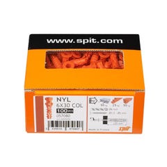 Cheville à expansion nylon sans collerette 10x50 boîte de 50 pièces - SPIT - 57030 4