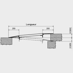 Rampe de quai de chargement mobile - Longueur : 877 mm / Largeur : 1500 mm - Charge max 2510kg - Prix Unitaire - MS0302TL/0875/1500 2
