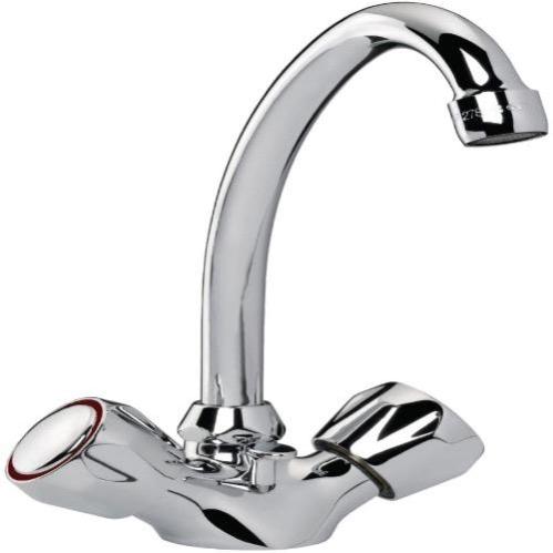 Melangeur Lavabo Primeo2 Bec Tube Mobile, Tetes A Clapet, Vidage Abs, Croisillons Metal, Nf, Chrome Alterna