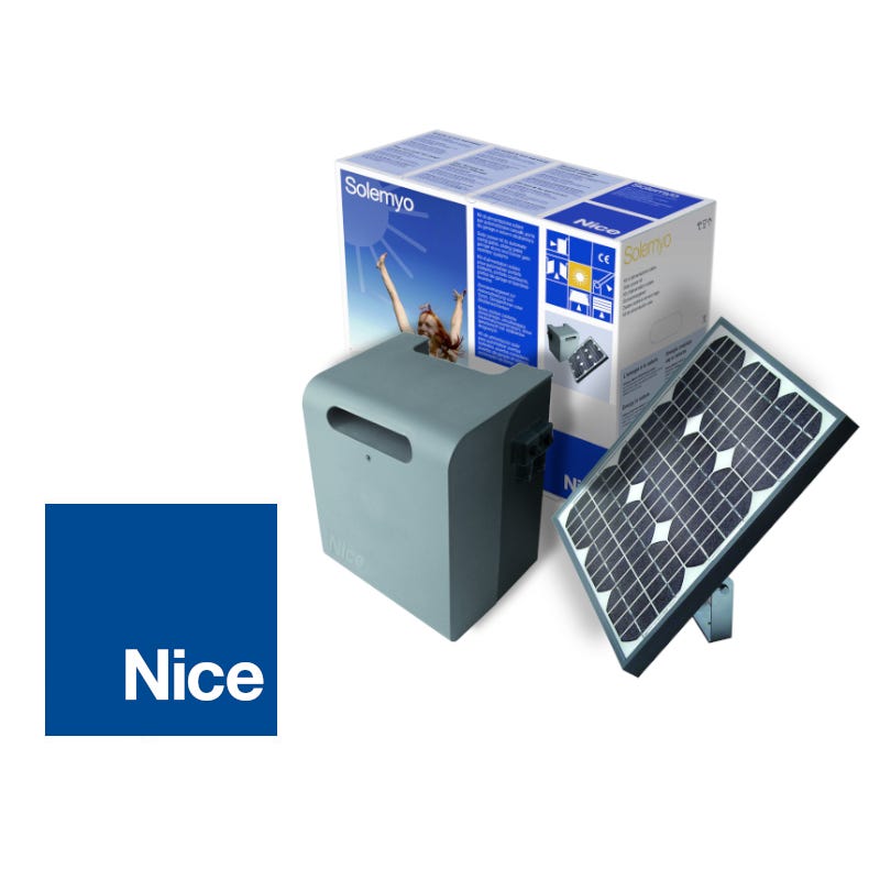 Kit alimentation solaire (panneau + batterie) Nice Solemyo 1