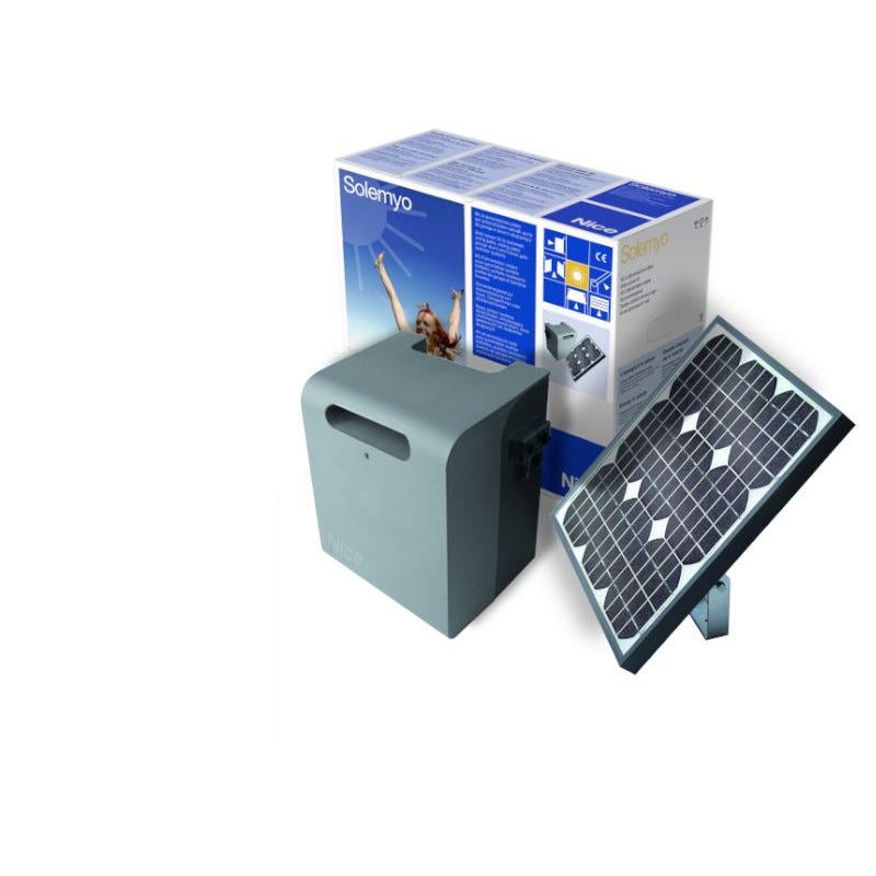 Kit alimentation solaire (panneau + batterie) Nice Solemyo 0