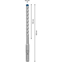 10 forets béton pour perforateur SDS-Plus 7X 8 x 100 x 165mm - BOSCH EXPERT - 2608900167 7