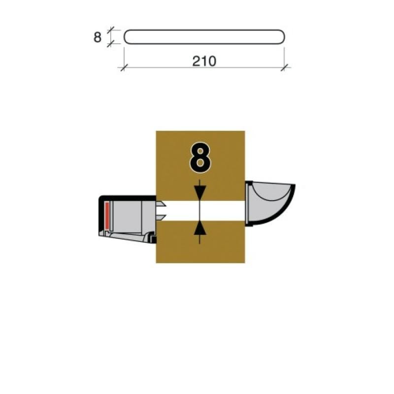 Kit d'entrée d'air aéro-acoustique coloris blanc type HF 2238 pour menuiserie 2