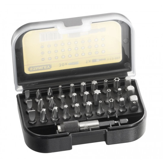 Coffret d'embout de vissage stanley 1/4 - jeu de 31 pièces - 1-13-903