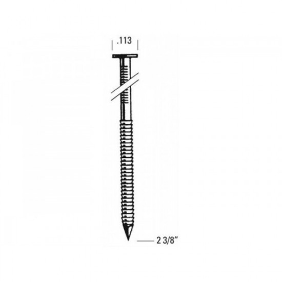 Rh31r90g50 pointe annelée galva - l. 90 mm - boîte de 2000