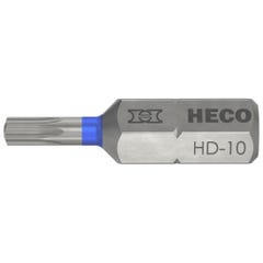 Embouts heco schrauben - empreinte heco-drive hd-10 l 25 mm - blister de 10 - 57093 0