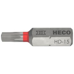 Embouts heco schrauben - empreinte heco-drive hd-15 l 25 mm - blister de 10 - 57094