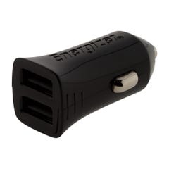 Chargeur allume cigare 2 prises USB 2,4A et câble micro USB - Energizer 0