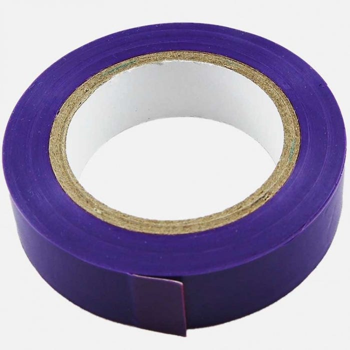 Ruban adhésif isolant électrique 15mm x 10m Couleur Violet 0