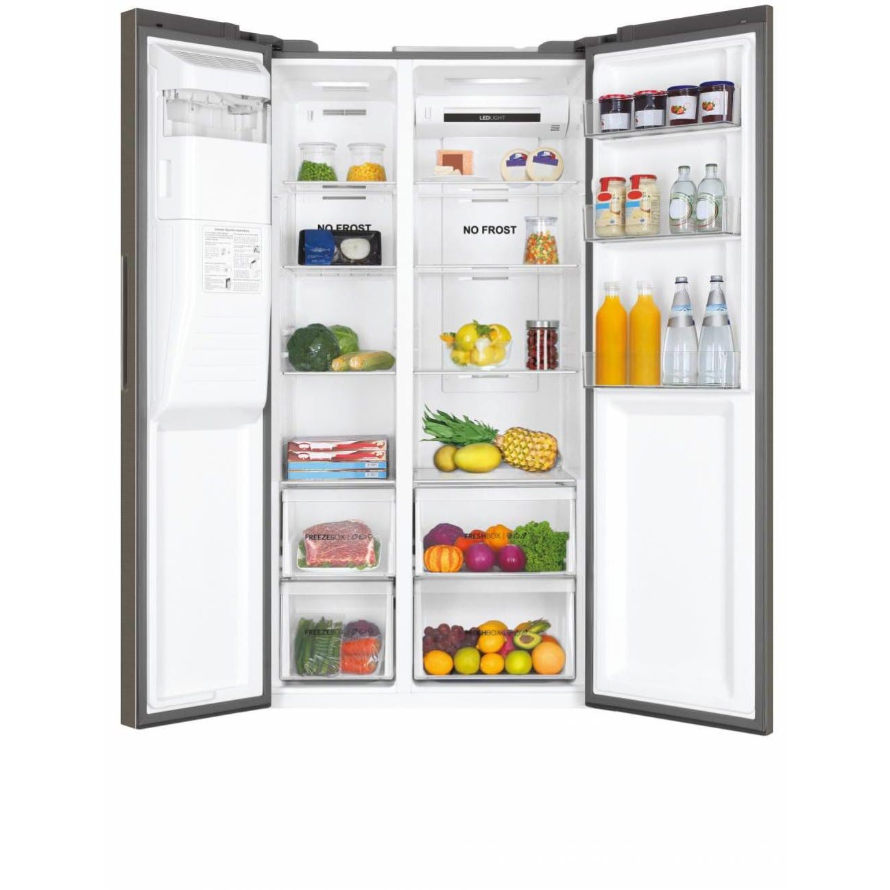 Réfrigérateurs américains 515L Froid Ventilé HAIER 90.8cm F, HSR3918FIMP 2