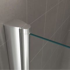 GINA Porte de douche H 180 cm largeur réglable 100 à 104 cm verre transparent 3