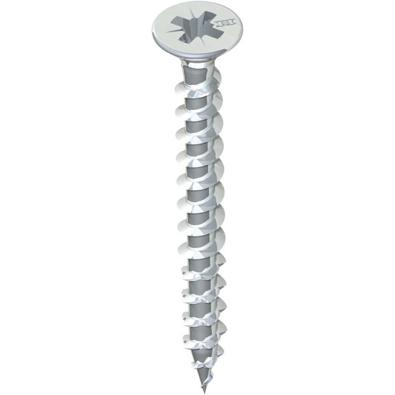 Vis tete fraisée, filetage partiel PZ - HECO-FIX-plus SeKo PZD6,0x 70 zn-bl VG HP (Par 200)