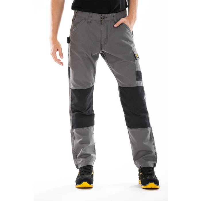 Pantalon de travail avec emplacement pour genouillères BUKLERG gris 040 0