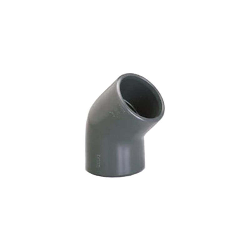 Coude PVC Pression PLASSON - À coller - 45° - Diamètre 32 mm - Femelle-femelle - 39358F 0