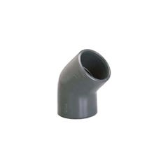 Coude PVC Pression PLASSON - À coller - 45° - Diamètre 32 mm - Femelle-femelle - 39358F