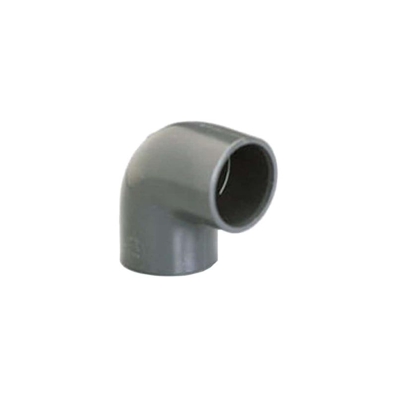 Coude PVC Pression PLASSON - À coller - 90° - Diamètre 63 mm - Femelle-femelle - 39311E 0