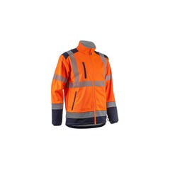 Veste softshell HV Kazan orange et marine - Coverguard - Taille XL